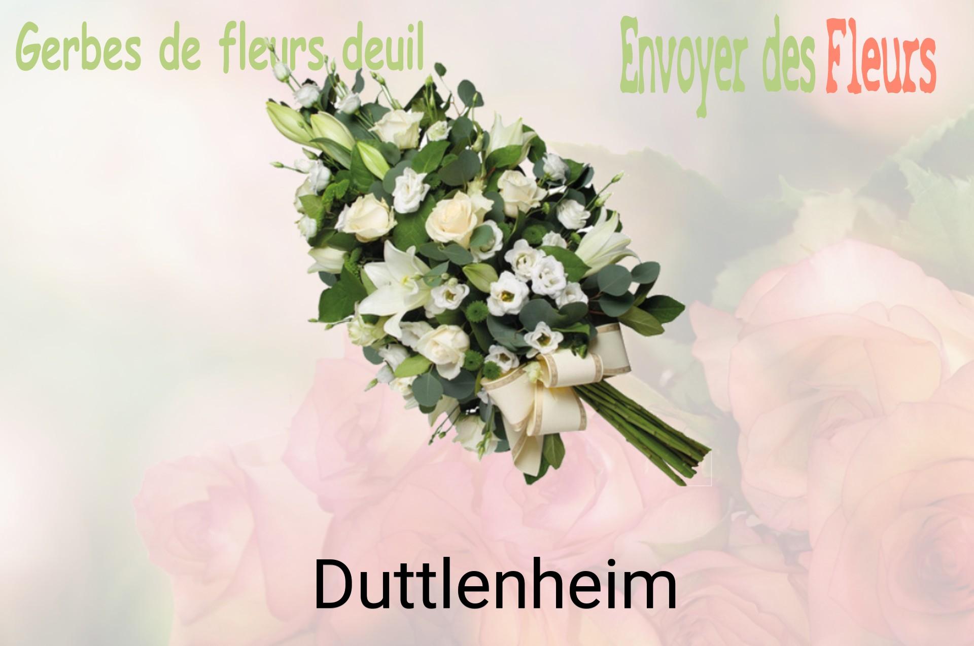 Gerbe de fleurs de deuil livrée à Duttlenheim